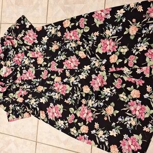 y David Alan Designs Floral Short Sleeve Dress Size 30W. NICE